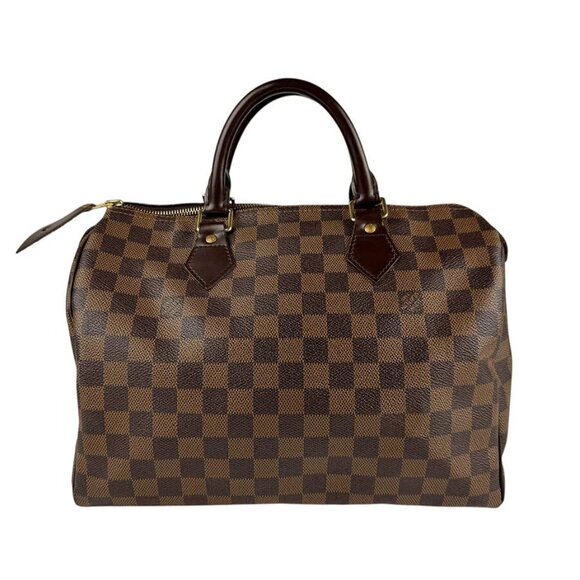 Auth LOUIS VUITTON Damier Ebene Speedy 30 Handbag Brown N41531 - z3859